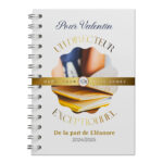 Carnet/livre directeur merci pour cette année à personnaliser