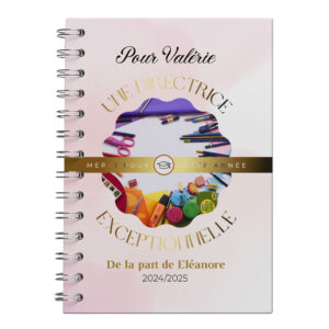 Carnet/livre directrice merci pour cette année à personnaliser