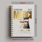 Carnet/livre directeur d'école personnalisé thème cinéma