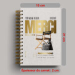 Carnet/livre directrice d'école personnalisé thème cinéma