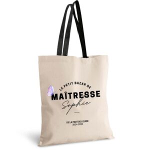 Cadeau sac le petit bazar personnalisé avec prénom au choix