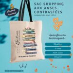 Cadeau maîtresse, sac personnalisé livre
