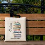 Cadeau maîtresse, sac personnalisé livre