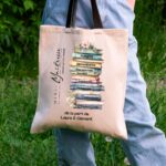 Cadeau maîtresse, sac personnalisé livre