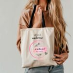 Cadeau maîtresse, sac shopping merci de cultiver les esprits