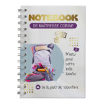 Notebook maîtresse merci pour cette belle année