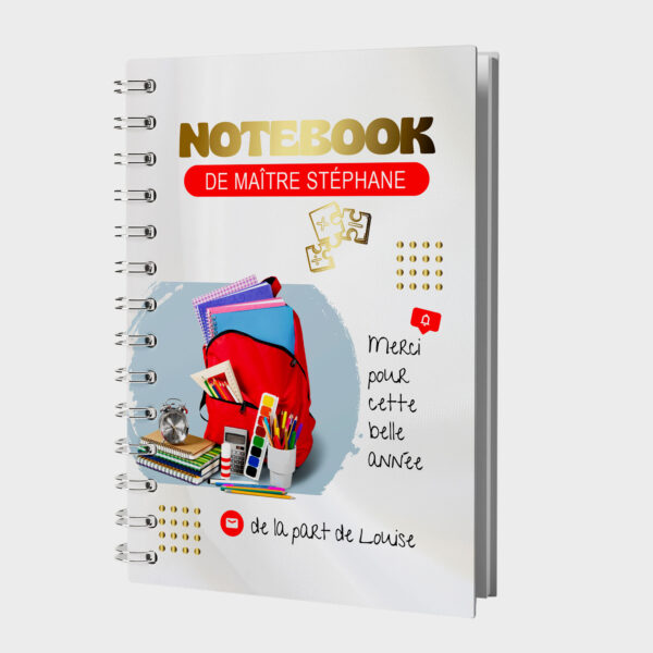 Notebook Maître merci pour cette belle année
