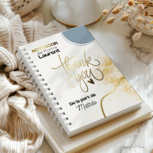 Carnet/livre notebook thank you pour un Maître